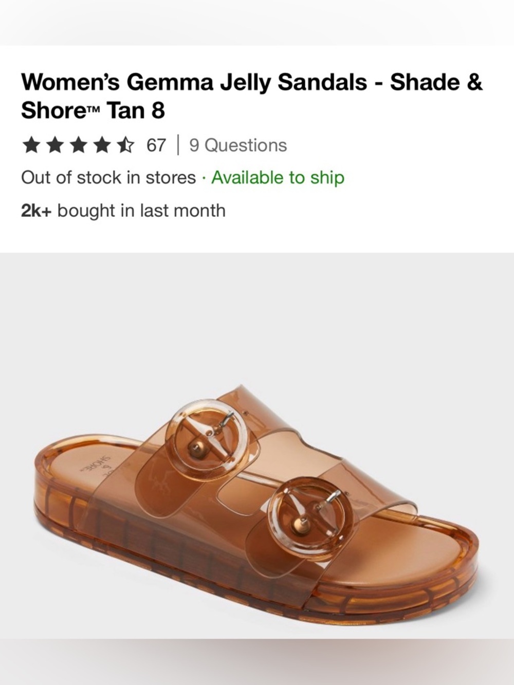Target jelly sandals